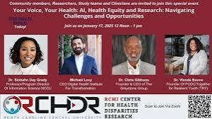NC CHDR panel on health equity and AI featuring Michael Levy