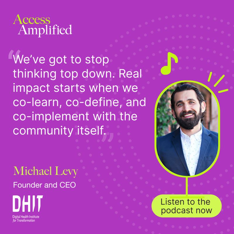 Access Amplified podcast card featuring Michael Levy
